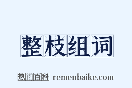 整枝组词是什么意思的图片